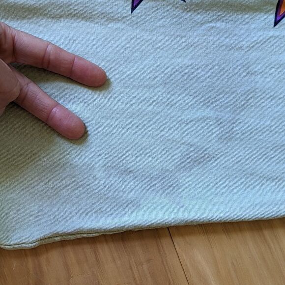 Chemistry‎ Le Soleil Long Sleeve green Cotton Tee women's sz M - Picture 6 of 9